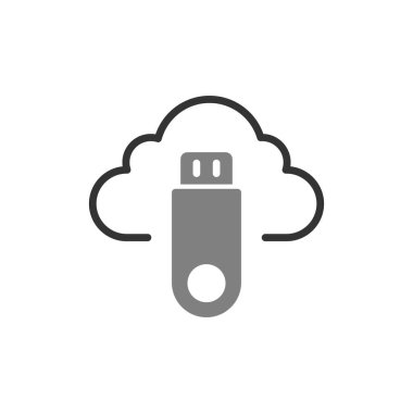  Flash bellek. Basit illüstrasyon 