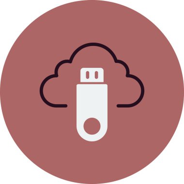  Flash bellek. Basit illüstrasyon 