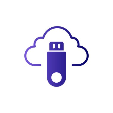  Flash bellek. Basit illüstrasyon 