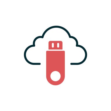  Flash bellek. Basit illüstrasyon 