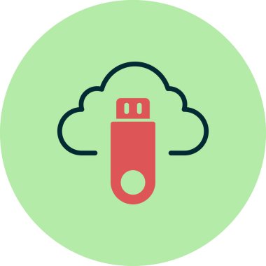  Flash bellek. Basit illüstrasyon 