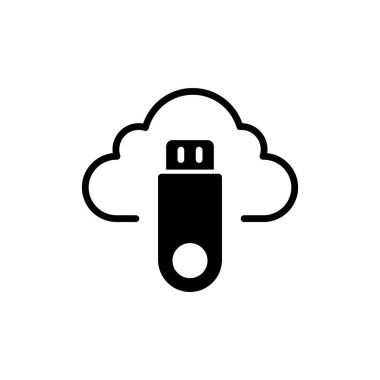  Flash bellek. Basit illüstrasyon 