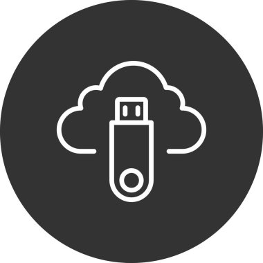  Flash bellek. Basit illüstrasyon 