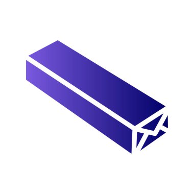 Bir harf simgesinin vektör illüstrasyonu