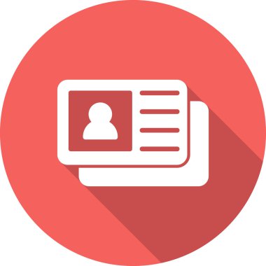 ID kart simgesi vektör illüstrasyonu