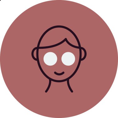 Avatar vektör simgesi simgesi