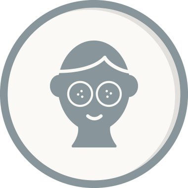 avatar. Web simgesi basit illüstrasyon