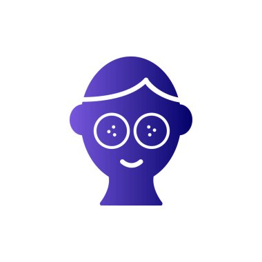 yüz maskesi ikon vektör illüstrasyon tasarımı