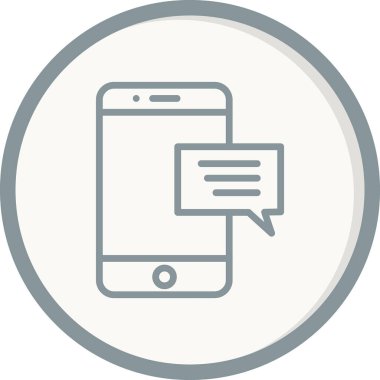 ileti ikonu vektör illüstrasyonu