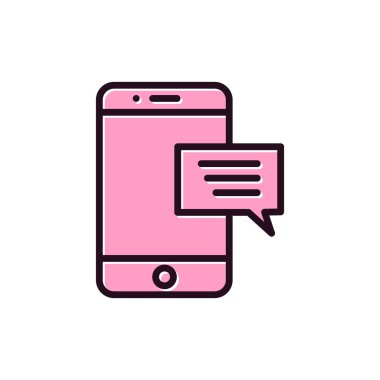 ileti ikonu vektör illüstrasyonu