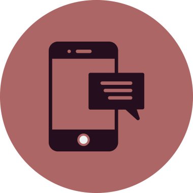 ileti ikonu vektör illüstrasyonu