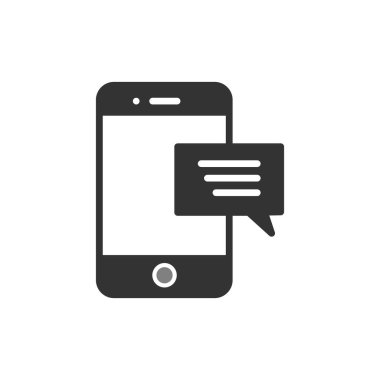 ileti ikonu vektör illüstrasyonu