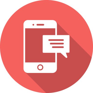 ileti ikonu vektör illüstrasyonu