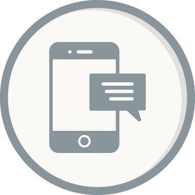 ileti ikonu vektör illüstrasyonu