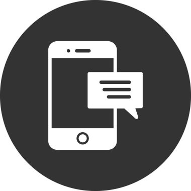 ileti ikonu vektör illüstrasyonu