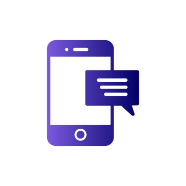 ileti ikonu vektör illüstrasyonu