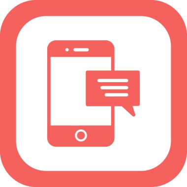 ileti ikonu vektör illüstrasyonu