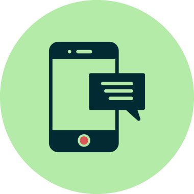 ileti ikonu vektör illüstrasyonu