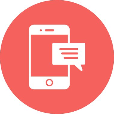 ileti ikonu vektör illüstrasyonu