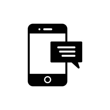 ileti ikonu vektör illüstrasyonu