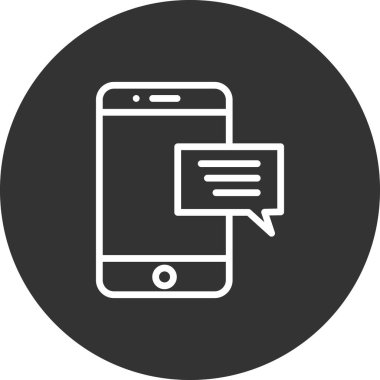 ileti ikonu vektör illüstrasyonu