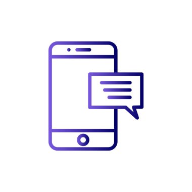 ileti ikonu vektör illüstrasyonu