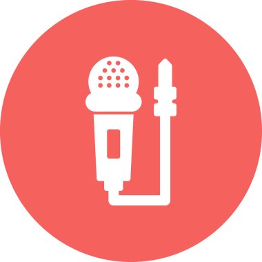 mikrofon simgesi vektör illüstrasyonu