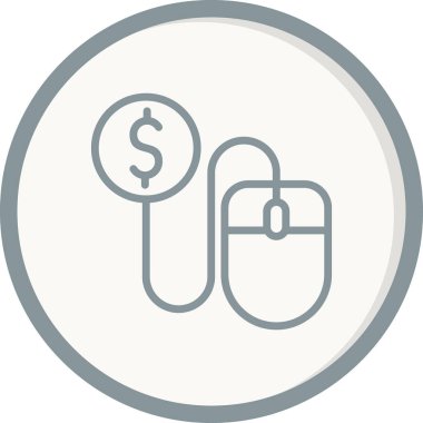  Fare tıklama simgesi vektör illüstrasyonu