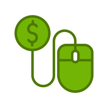  Fare tıklama simgesi vektör illüstrasyonu