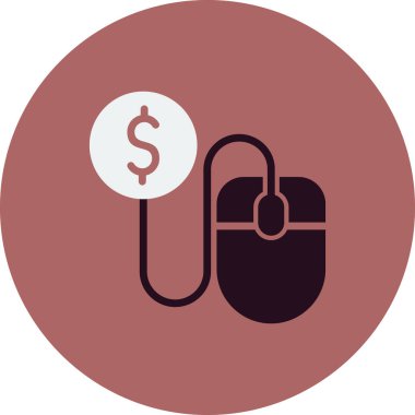  Fare tıklama simgesi vektör illüstrasyonu