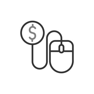  Fare tıklama simgesi vektör illüstrasyonu