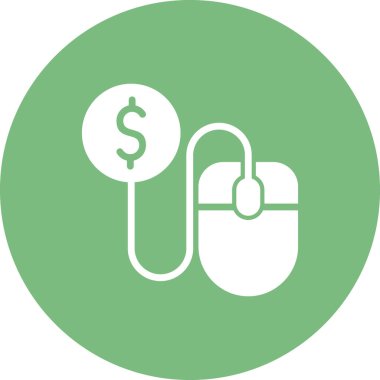  Fare tıklama simgesi vektör illüstrasyonu