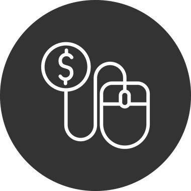  Fare tıklama simgesi vektör illüstrasyonu