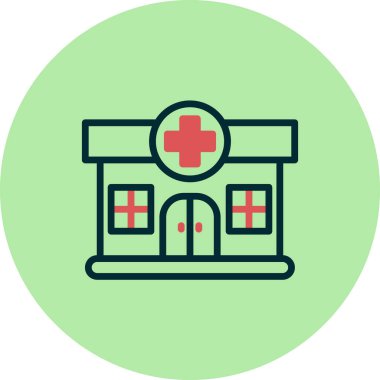 eczane simge vektör çizim