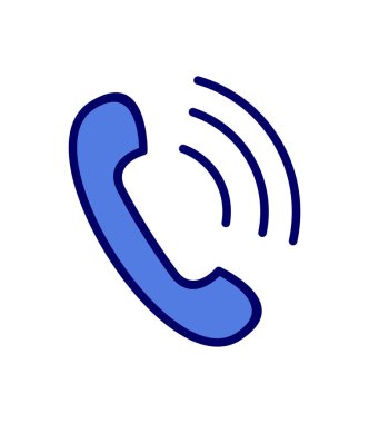 Telefon alıcısı vektör resimleme tasarımı