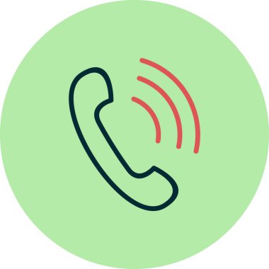 Telefon alıcısı vektör resimleme tasarımı