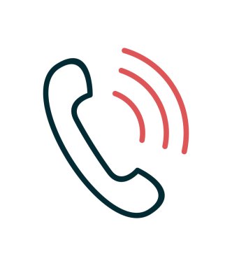 Telefon alıcısı vektör resimleme tasarımı