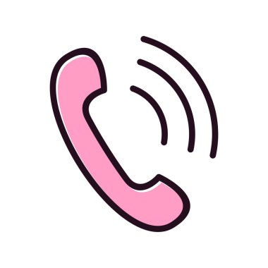 Telefon alıcısı vektör resimleme tasarımı