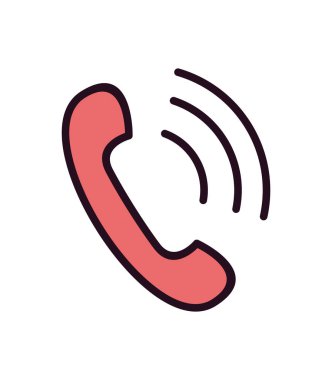 Telefon alıcısı vektör resimleme tasarımı