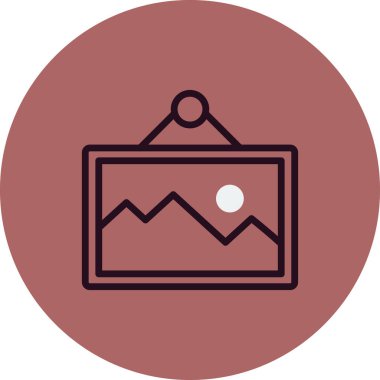 resim simgesi vektör illüstrasyonu