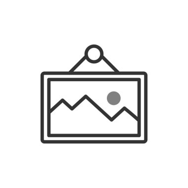 resim simgesi vektör illüstrasyonu