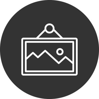 resim simgesi vektör illüstrasyonu