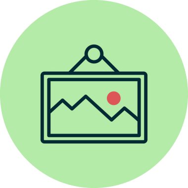 resim simgesi vektör illüstrasyonu