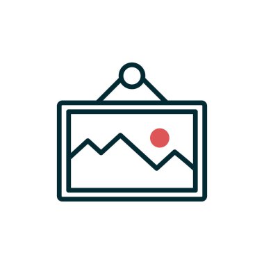 resim simgesi vektör illüstrasyonu