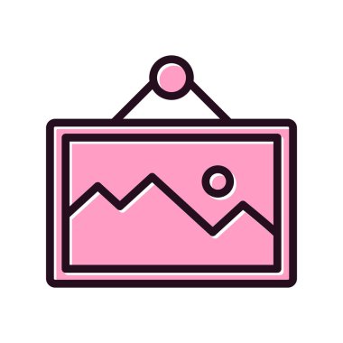 resim simgesi vektör illüstrasyonu