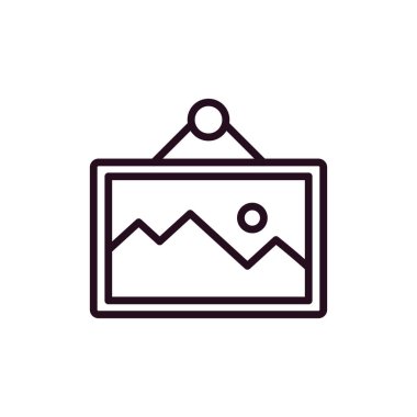 resim simgesi vektör illüstrasyonu