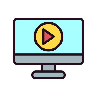 Oynatma düğmesi vektör çizimi