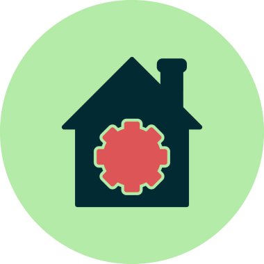 ev simgesi vektör illüstrasyonu