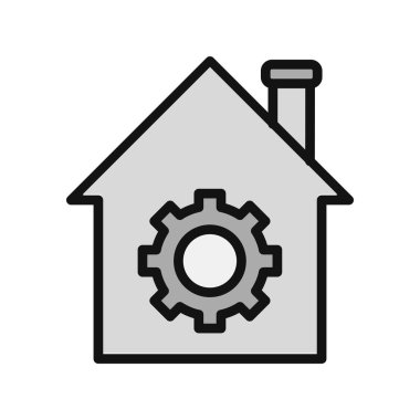 ev simgesi vektör illüstrasyonu