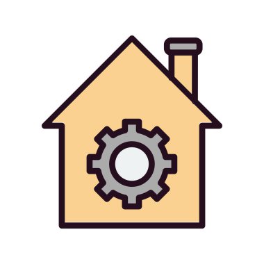 ev simgesi vektör illüstrasyonu